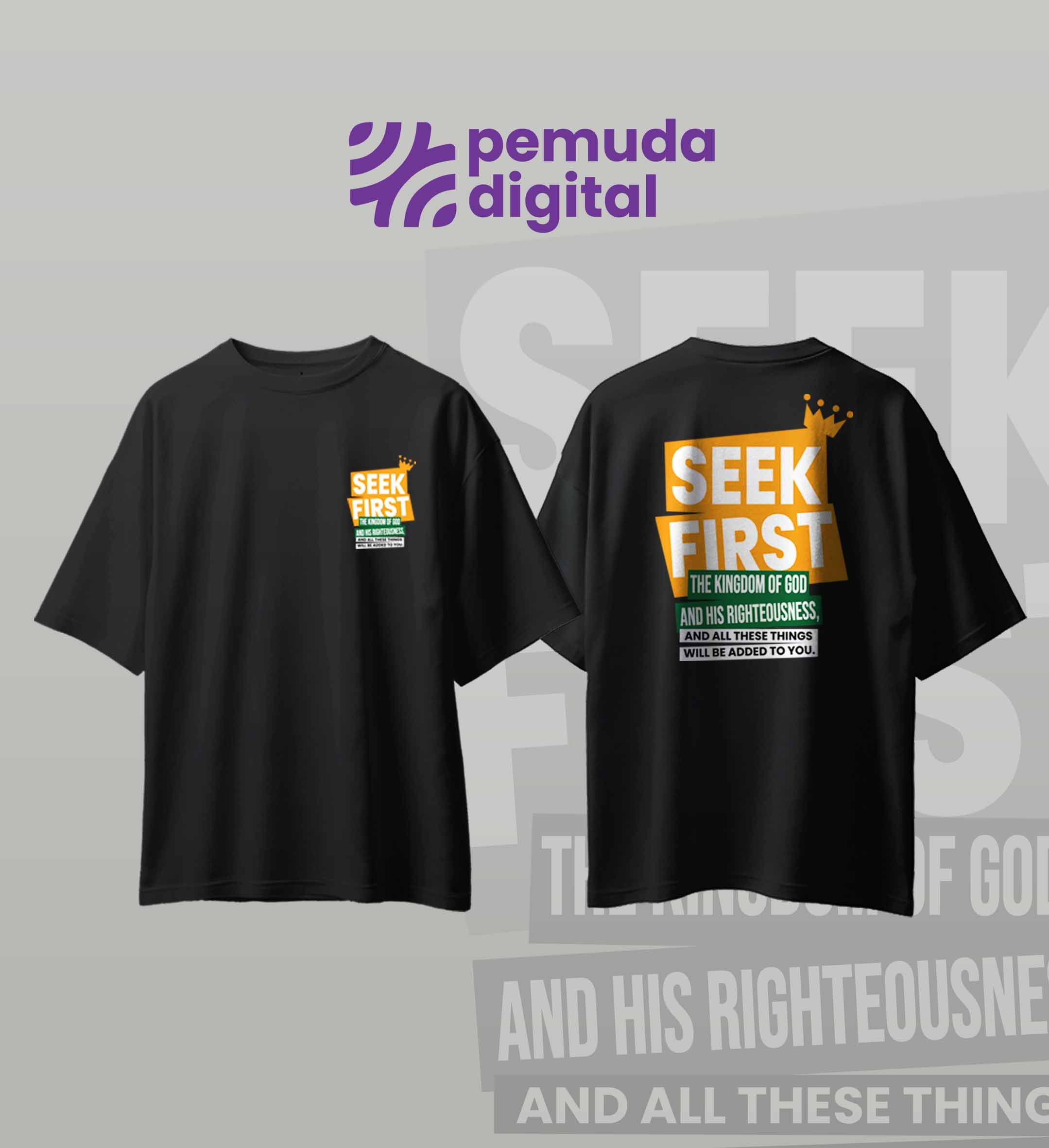 Kaos Pemuda Tema Matthew 6:33